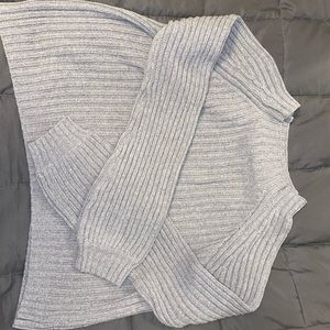 Grey knit sweater